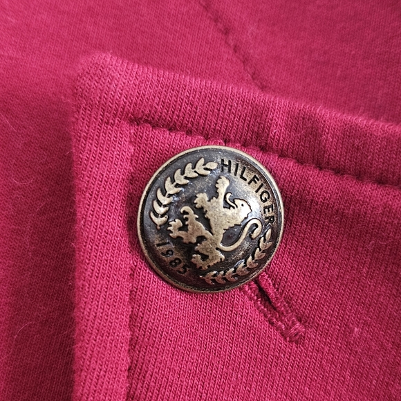 NWT Tommy Hilfiger Women's Casual Band Jacket Chili Red Color - Size Large - Picture 5 of 11